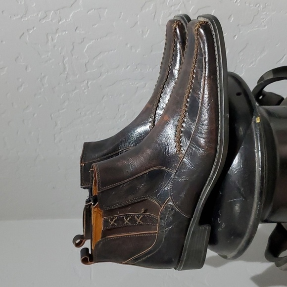 LAMASINI BOOTS, BROWN SHOES SIZE 28 1/2 US10 MADE IN MEXICO CHUKKA BOOTS - Picture 2 of 12